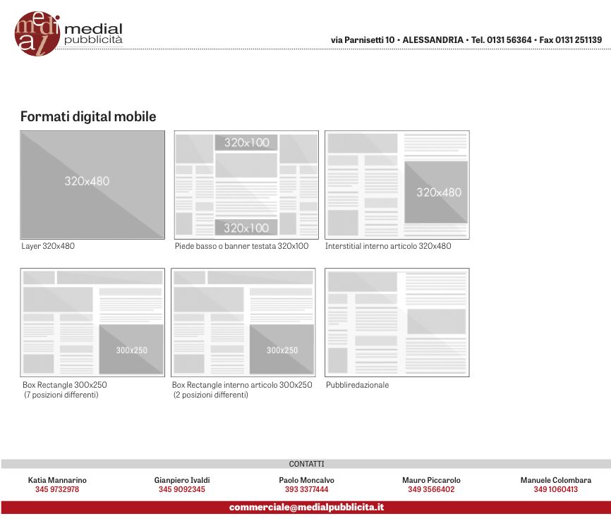 Formati (digitalMobile) Formati (digitalMobile)